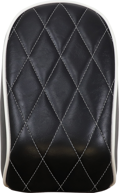 LE PERA Bare Bones Pillion Pad - White Diamond - Black - FL/FX '18-'23 LYR-007PDMWTP