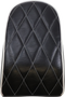 LE PERA Bare Bones Pillion Pad - Diamond - Black w/ White Stitch - FLFB/S '18-'23 LYO-007PDMWTP