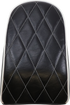 LE PERA Bare Bones Pillion Pad - Diamond - Black w/ White Stitch - FLFB/S '18-'23 LYO-007PDMWTP