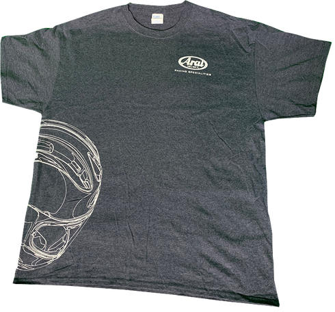ARAI HELMETS Arai Helmet T-Shirt - Dark Heather Gray - XL 121566