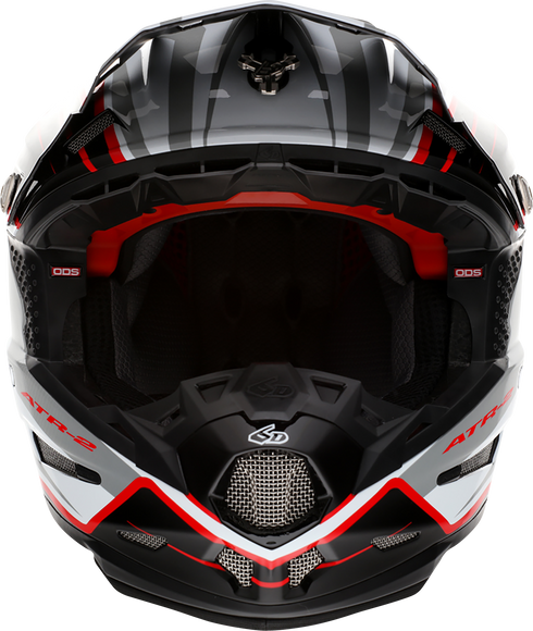 6D HELMETS ATR-2 Offroad Helmet - Phase - White/Red - Small 12-2835