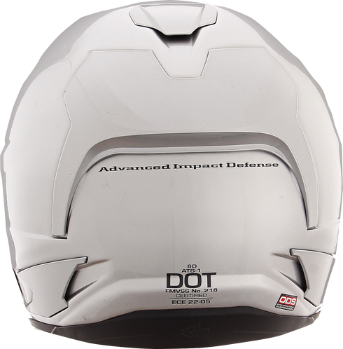 6D HELMETS ATS-1R Motorcycle Full Face Helmet - Gloss Silver - 2XL 30-0999