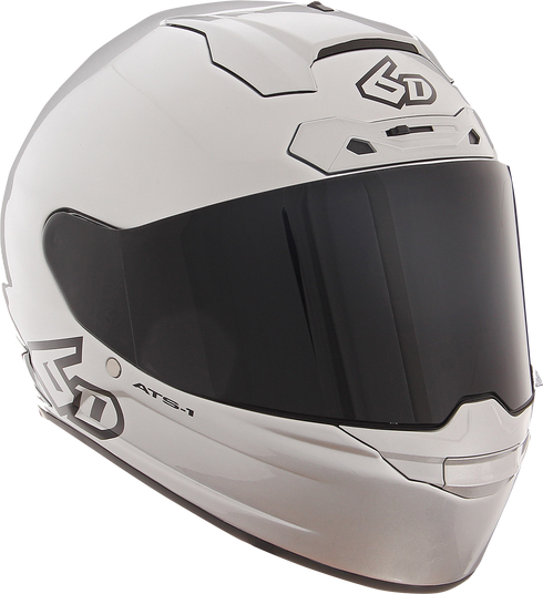 6D HELMETS ATS-1R Motorcycle Full Face Helmet - Gloss Silver - Large 30-0997