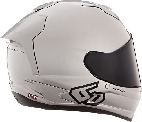 6D HELMETS ATS-1R Motorcycle Full Face Helmet - Gloss Silver - XL 30-0998