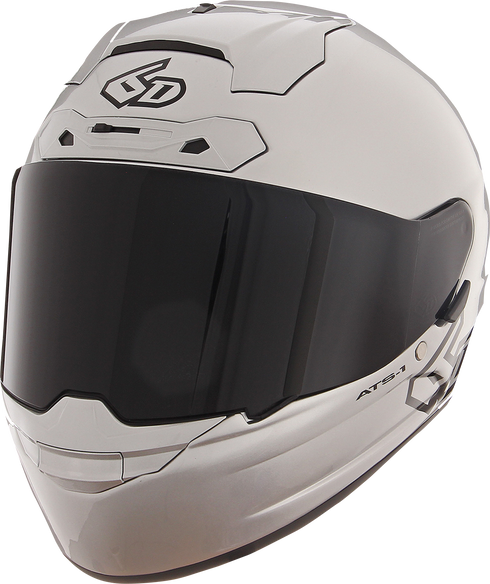 6D HELMETS ATS-1R Motorcycle Full Face Helmet - Gloss Silver - Medium 30-0996