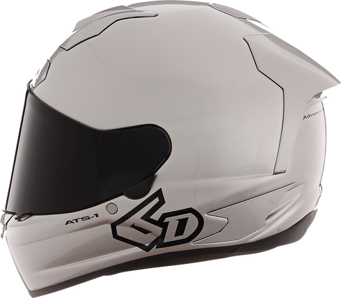 6D HELMETS ATS-1R Motorcycle Full Face Helmet - Gloss Silver - Small 30-0995