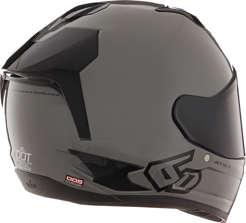 6D HELMETS ATS-1R Motorcycle Full Face Helmet - Gloss Gray - 2XL 30-0979