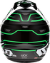 6D HELMETS ATR-2 Offroad Helmet - Phase - Black/Green - XS 12-2844