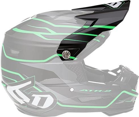 6D HELMETS ATR-2 Visor - Phase - Black Green 72-6101