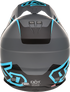 6D HELMETS ATR-1 Offroad Helmet - Stealth - Cyan - Small 10-4625