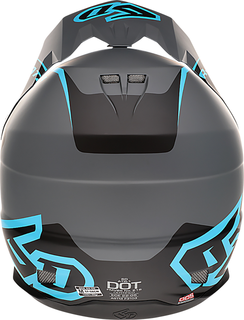 6D HELMETS ATR-1 Offroad Helmet - Stealth - Cyan - XS 10-4624