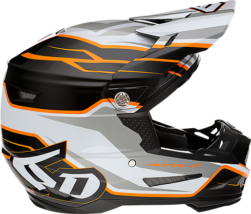 6D HELMETS ATR-2 Offroad Helmet - Phase - White/Orange - Small 12-2825