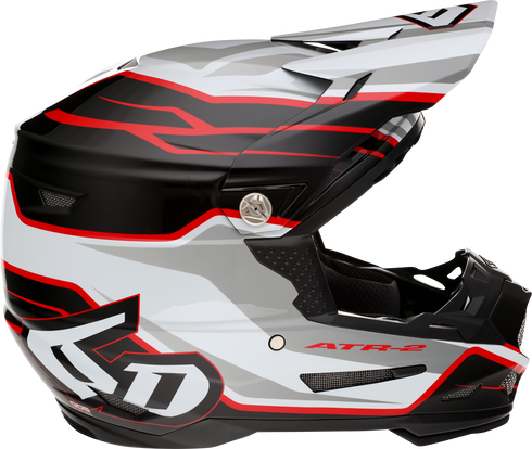 6D HELMETS ATR-2 Offroad Helmet - Phase - White/Red - 2XL 12-2839
