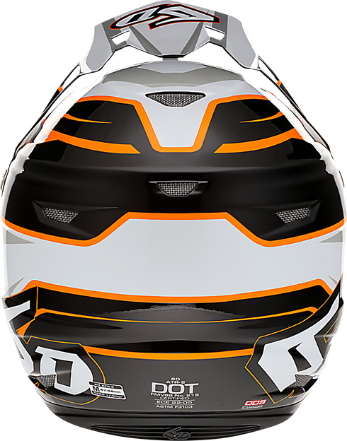 6D HELMETS ATR-2 Offroad Helmet - Phase - White/Orange - Small 12-2825