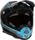 6D HELMETS ATR-1 Offroad Helmet - Stealth - Cyan - Small 10-4625