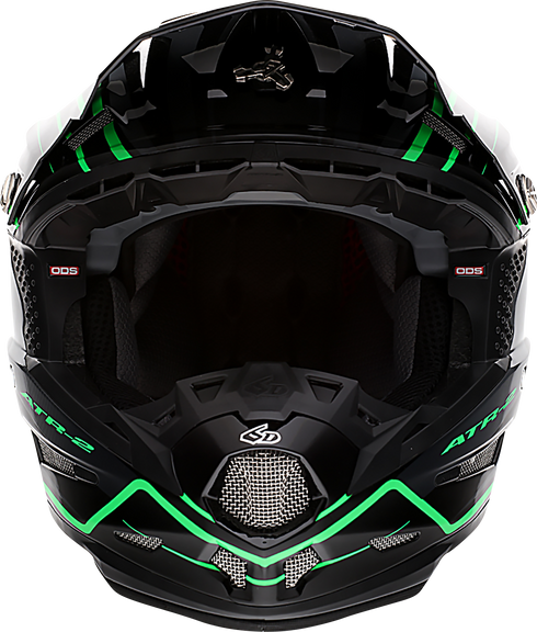 6D HELMETS ATR-2 Offroad Helmet - Phase - Black/Green - 2XL 12-2849