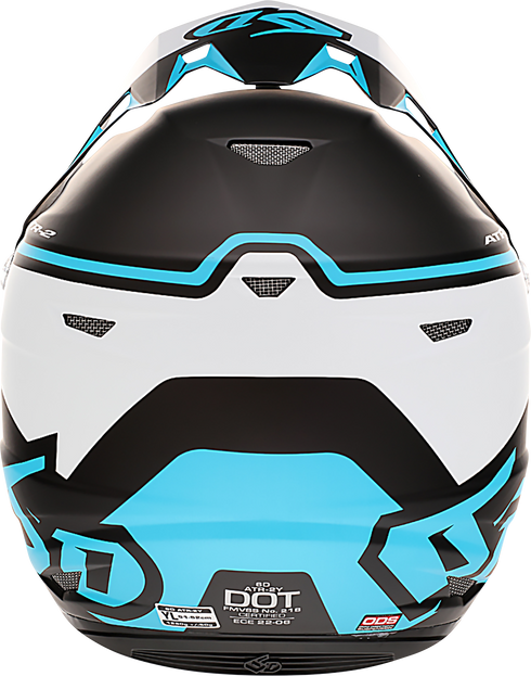 6D HELMETS ATR-2Y Offroad Helmet - Drive - Cyan - Small 11-6300