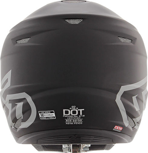 6D HELMETS ATR-2 Offroad Helmet - Matte Black - Small 12-0505