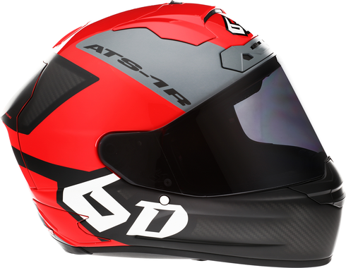 6D HELMETS ATS-1R Motorcycle Full Face Helmet - Wyman - Red/Gray - 2XL 30-0739
