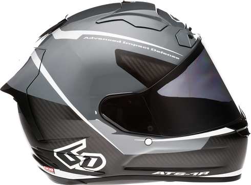 6D HELMETS ATS-1R Motorcycle Full Face Helmet - Alpha - Silver - XL 30-0588