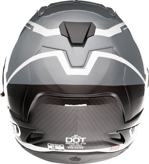 6D HELMETS ATS-1R Motorcycle Full Face Helmet - Alpha - Silver - XL 30-0588