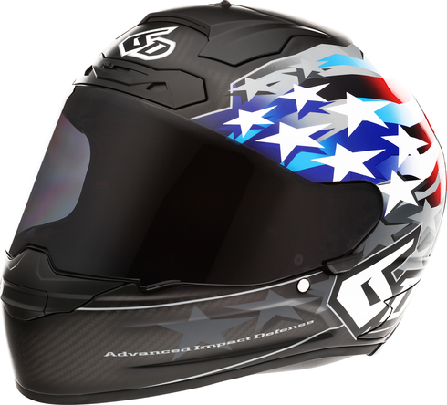 6D HELMETS ATS-1R Motorcycle Full Face Helmet - Patriot - Red/White/Blue - XL 30-0698