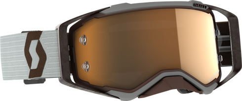 SCOTT Prospect Amplifier Goggle - Gray/Brown - Gold Chrome Works Lens 285536-7430324