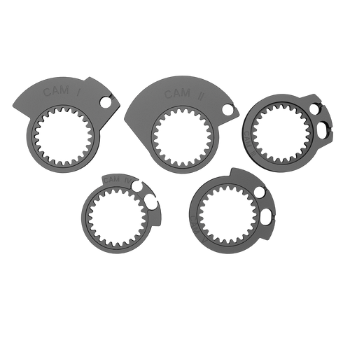 SCOTT SX II Lock-On Grip and Cam Set - Black/Gray 292452-1001222