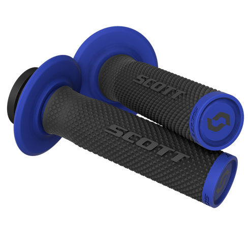 SCOTT SX II Lock-On Grip and Cam Set - Black/Blue 292452-1004222