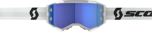 SCOTT Fury Goggle - White - Blue Chrome Works Lens 272828-0002349