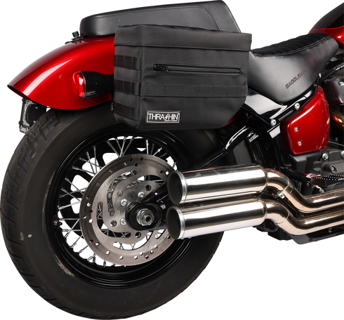 THRASHIN SUPPLY CO. Essential Saddlebags - Black TSB-0006