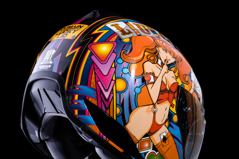 ICON Domain* Helmet - Lucky Lid 4 - Red - Medium 0101-14953