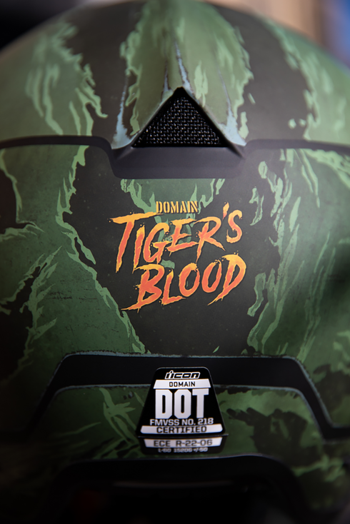 ICON Domain* Helmet - Tiger's Blood - Green - XL 0101-14927