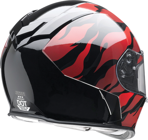 Z1R Warrant Helmet - Panthera - Black/Red - Large 010115208