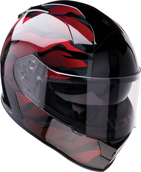 Z1R Warrant Helmet - Panthera - Black/Red - 2XL 010115210