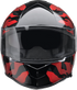 Z1R Warrant Helmet - Panthera - Black/Red - 2XL 010115210