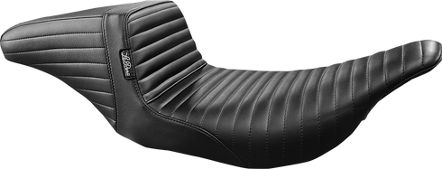 LE PERA Kickflip Seat - Pleated - Black - FL '97-'07 LH-597PT