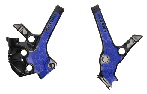 ACERBIS X-Grip Frame Guards - Black/Blue - YZ 85 2976221004