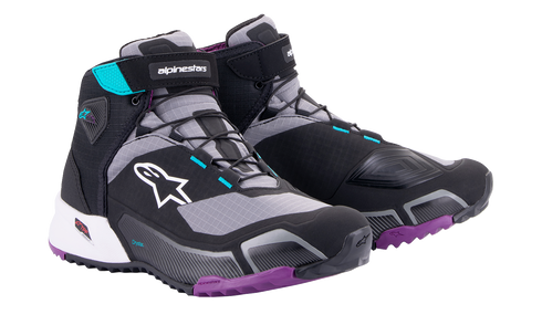 ALPINESTARS Stella CR-X Drystar? Shoes - Black/Gray/Teal/Purple - US 11.5 26115231370115