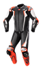 ALPINESTARS Racing Absolute v2 1-Piece Leather Suit - Black/White/Red Fluo - US 38 / EU 48 3156323123148