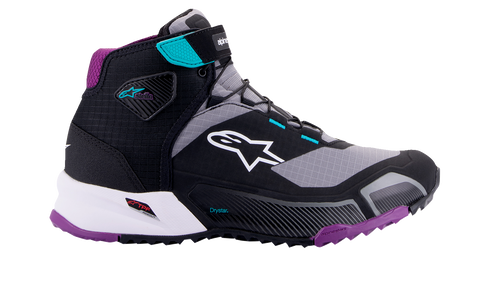 ALPINESTARS Stella CR-X Drystar? Shoes - Black/Gray/Teal/Purple - US 10.5 26115231370105