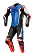 ALPINESTARS Racing Absolute v2 1-Piece Leather Suit - Metallic Blue/Black/White/Red Fluo - US 44 / EU 54 3156323718354