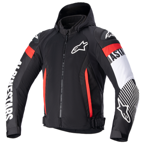 ALPINESTARS Zaca Air Jacket - Black/White/Red Fluo - 2XL 3306423-1231-2X