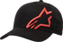 ALPINESTARS ALPINESTARS Corp Snap 2 Hat - Black/Warm Red - One Size 1211810091523OS - 2501-4072