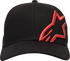 ALPINESTARS ALPINESTARS Corp Snap 2 Hat - Black/Warm Red - One Size 1211810091523OS - 2501-4072