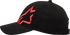 ALPINESTARS ALPINESTARS Corp Snap 2 Hat - Black/Warm Red - One Size 1211810091523OS - 2501-4072