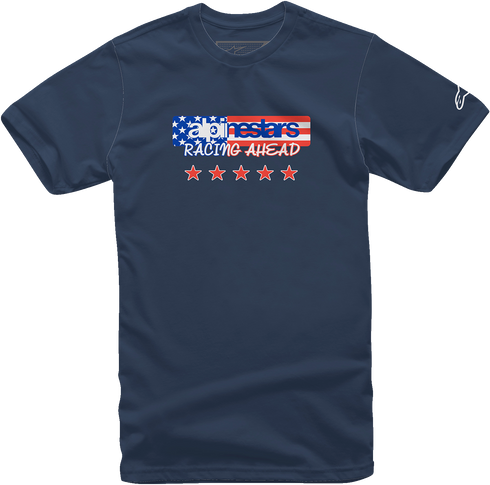 ALPINESTARS ALPINESTARS USA Again T-Shirt - Navy - XL 12137261070XL - 3030-23140
