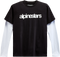 ALPINESTARS ALPINESTARS Stack Long-Sleeve Knit T-Shirt - Black/White - Medium 1213713001020M - 3030-22943