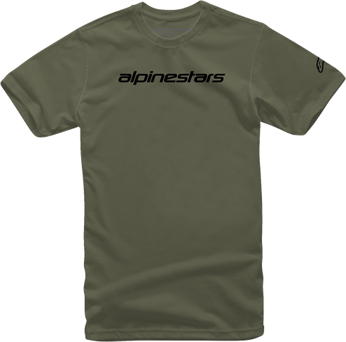 ALPINESTARS ALPINESTARS Linear Wordmark T-Shirt - Military/Black - Large 1212720206910L - 3030-22954