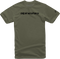 ALPINESTARS ALPINESTARS Linear Wordmark T-Shirt - Military/Black - Large 1212720206910L - 3030-22954